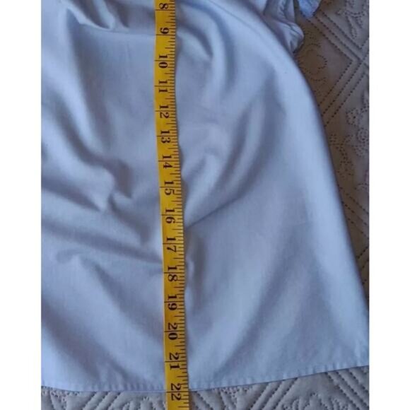 Vineyard Vines‎ Women’s Baby Blue Tasseled Sleeve Blouse Top Size XS - Picture 5 of 5